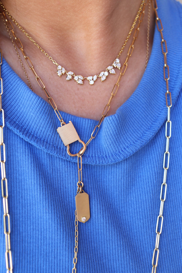 Betty Gold Lariat Necklace