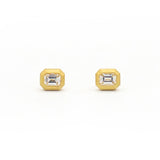 Geo Diamond Stud Earrings