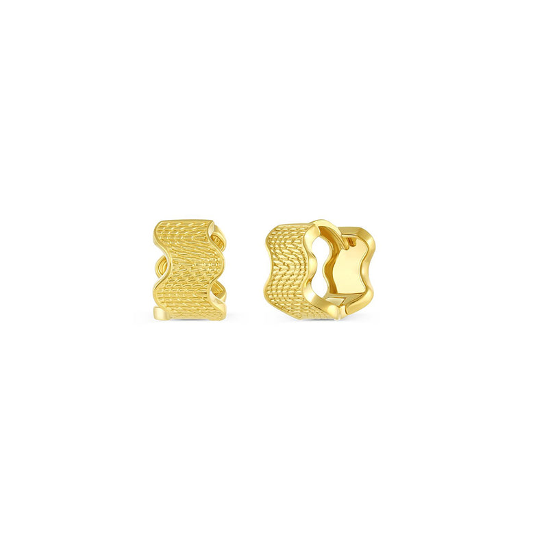 Textured Ric Rac Huggies