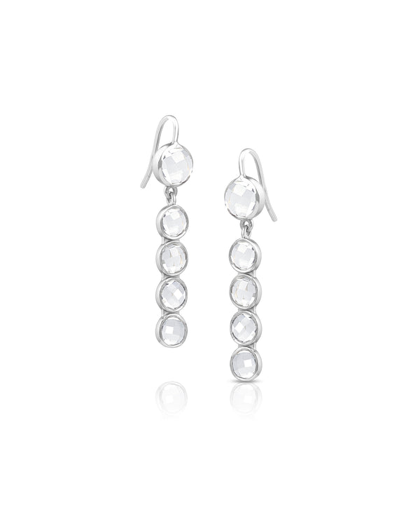 Juler's Row Drop Topaz Earrings