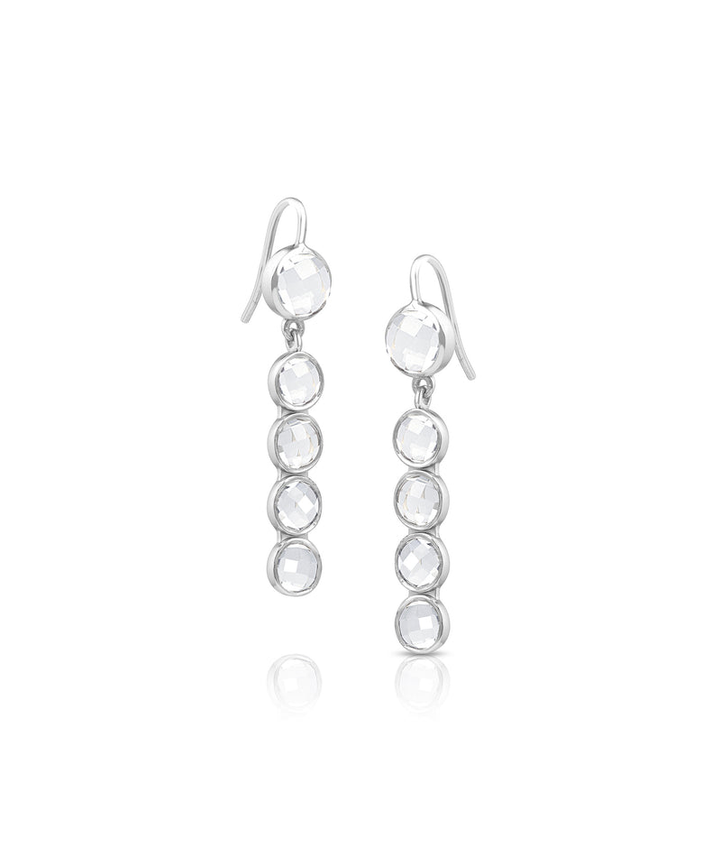 Juler's Row Drop Topaz Earrings