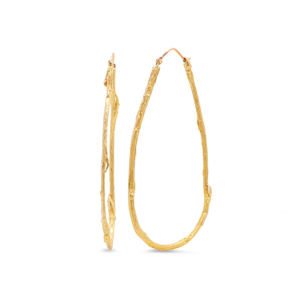 Teadrop Willow Hoops