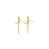 Diamond Thorn Stud Earrings