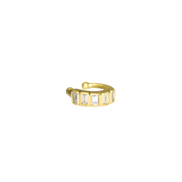 Baguette Diamond Geo Ear Cuff