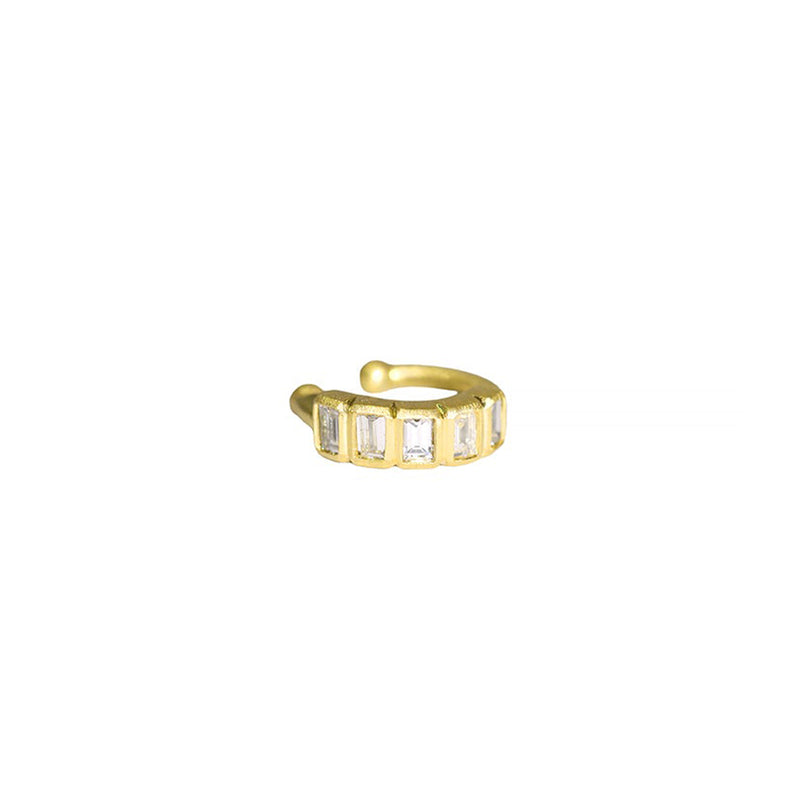 Baguette Diamond Geo Ear Cuff