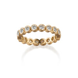 Gold Bezel Eternity Band