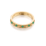 Celestial Emerald Star Band