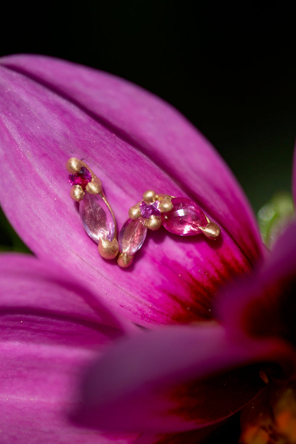 Pink Floret Stud