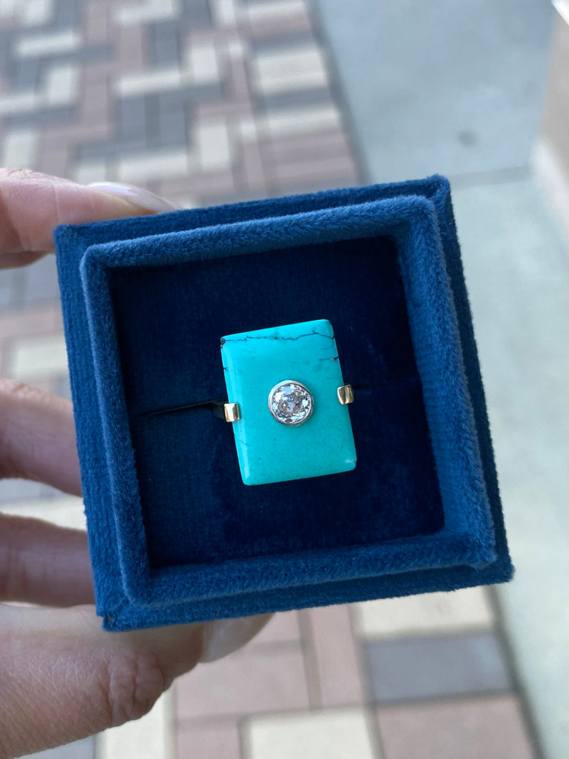 Turquoise Estate Ring