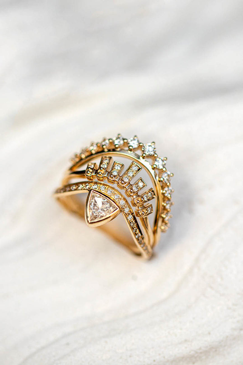 Big Crown Diamond Ring