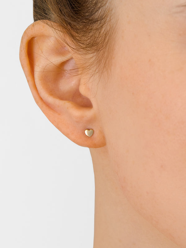 Heart Piercing Stud Earring