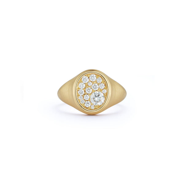 Pave Signet Ring