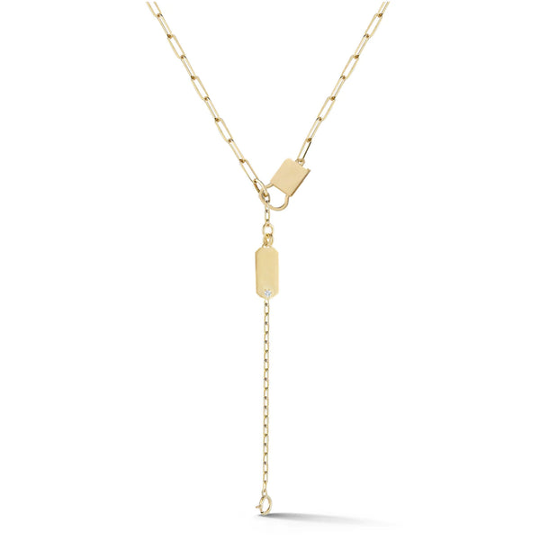 Betty Gold Lariat Necklace