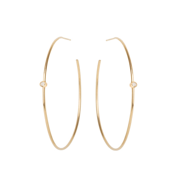 Thin Hoop Earrings