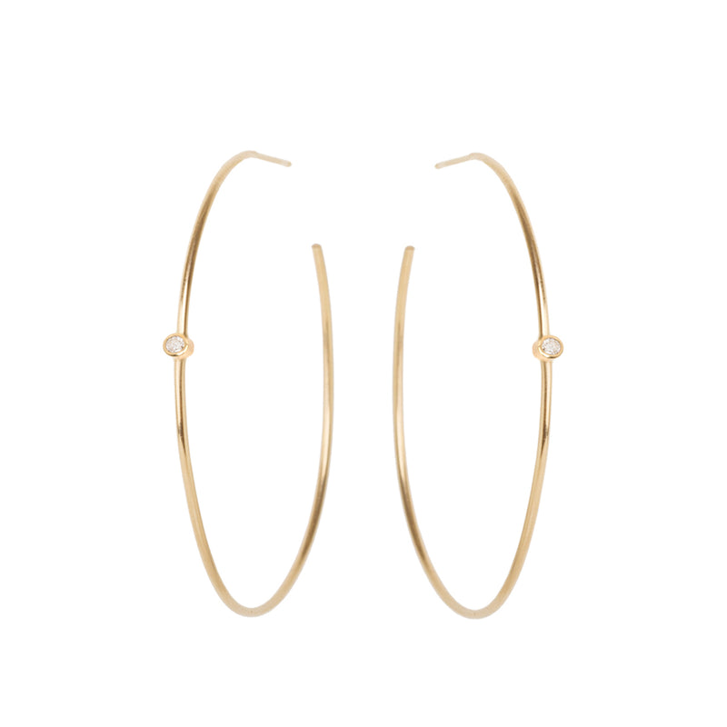 Thin Hoop Earrings