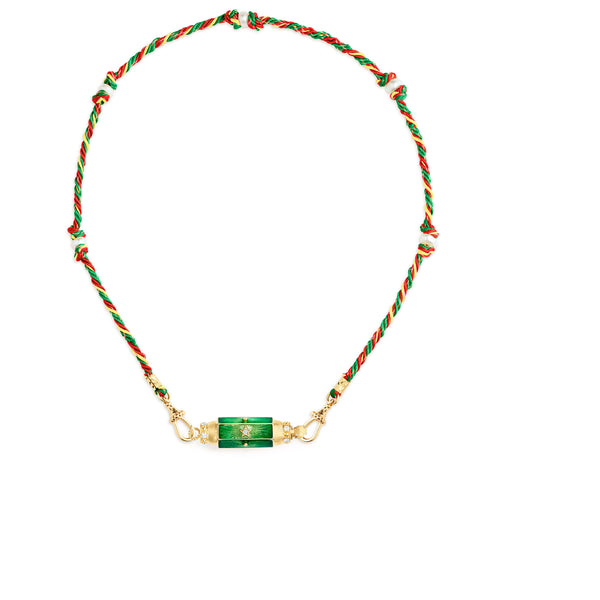 Green Baby Locket Necklace