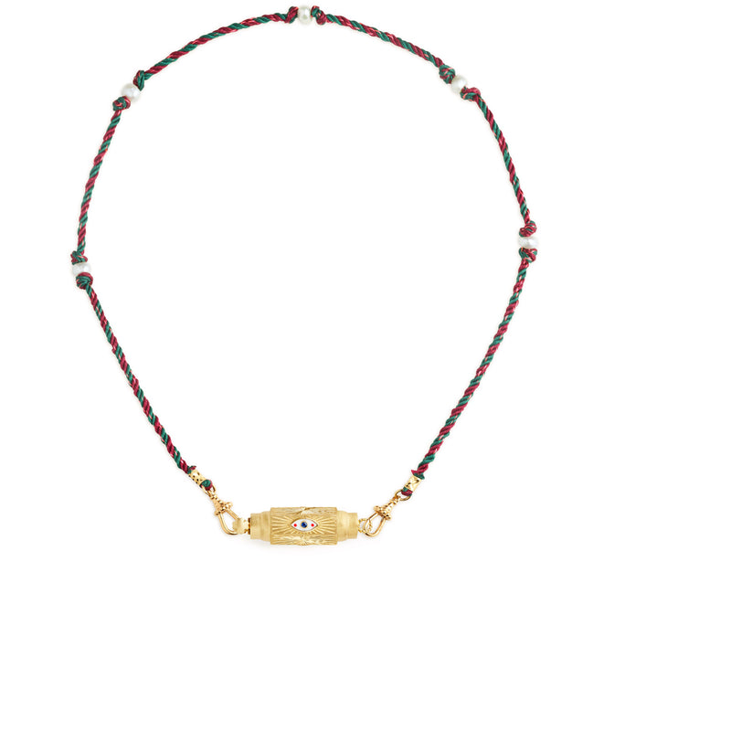 Evil Eye Baby Locket Necklace