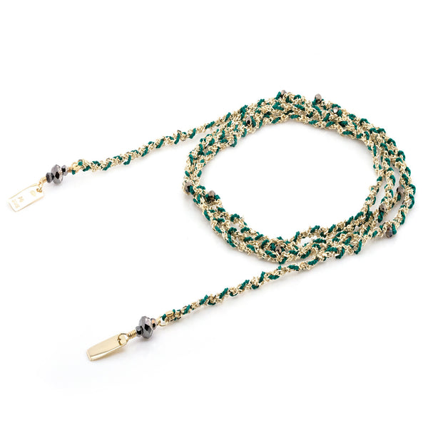 Green Braide Wrap Bracelet/Necklace