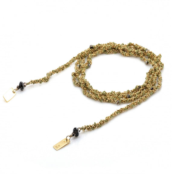 Jade Silk Wrap Necklace