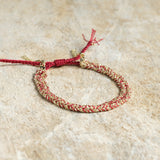 Burgundy Fringe Bracelet