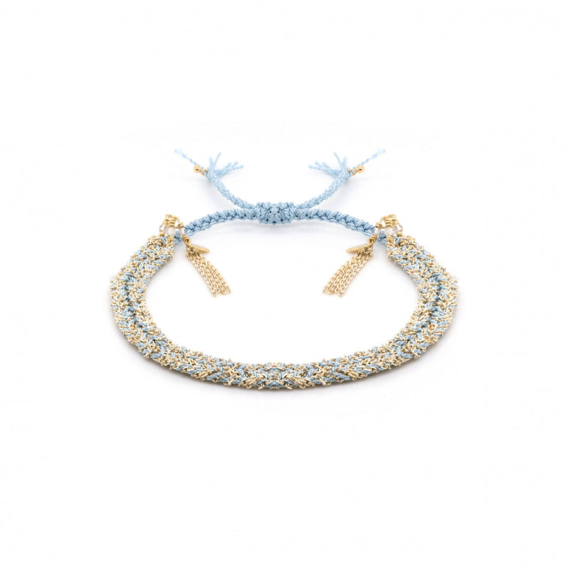 Aqua Fringe Bracelet