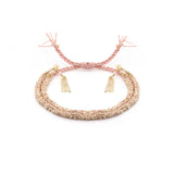 Pink Bolo Fringe Bracelet