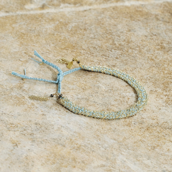 Aqua Fringe Bracelet