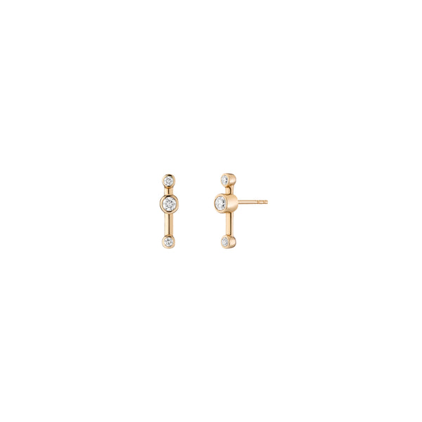 crossroad studs, diamond