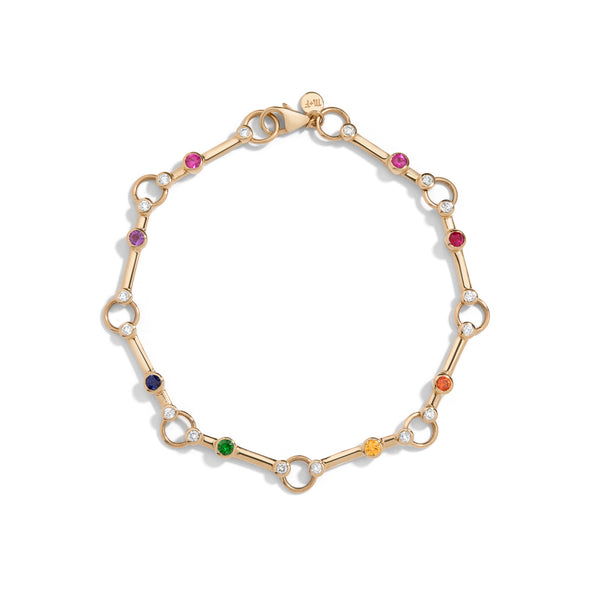 THE PATHWAY BRACELET -  rainbow sapphire