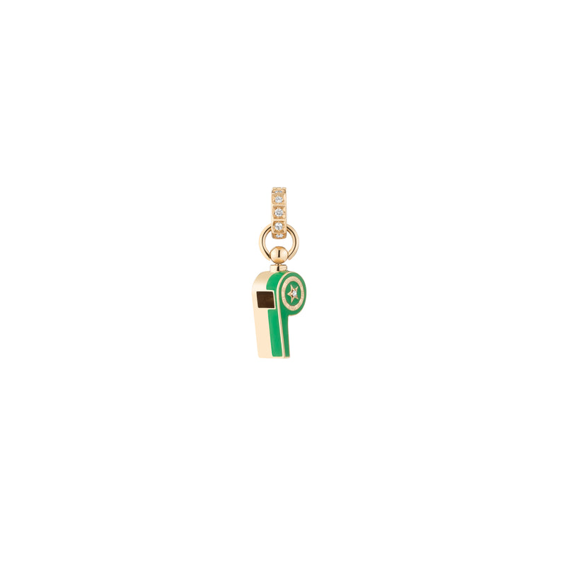 PETITE CONTINUUM WHISTLE PENDANT - EMERALD GREEN