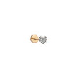 Pave Diamond Heart Piercing