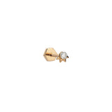 Diamond with Gold Crown Piercing