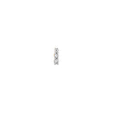 3 Diamond Bar Piercing Earring