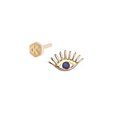 Sapphire Evil Eye Piercing