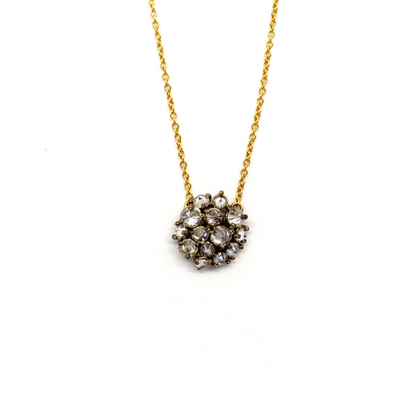 Inverted Round Diamonds Necklace