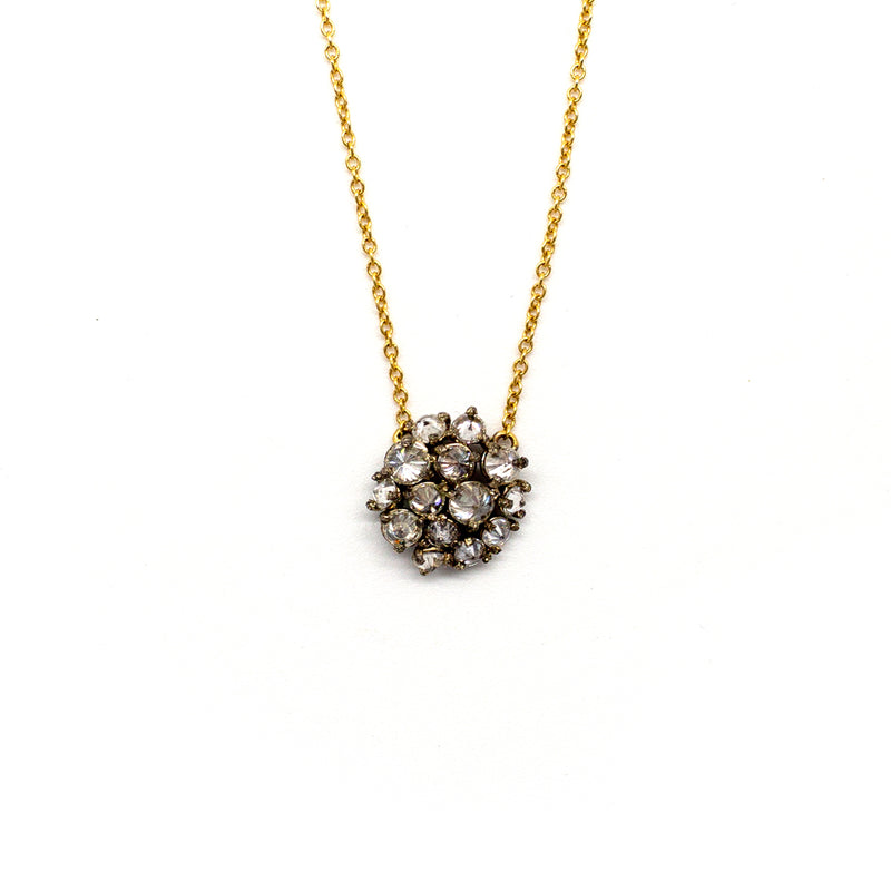 Inverted Round Diamonds Necklace