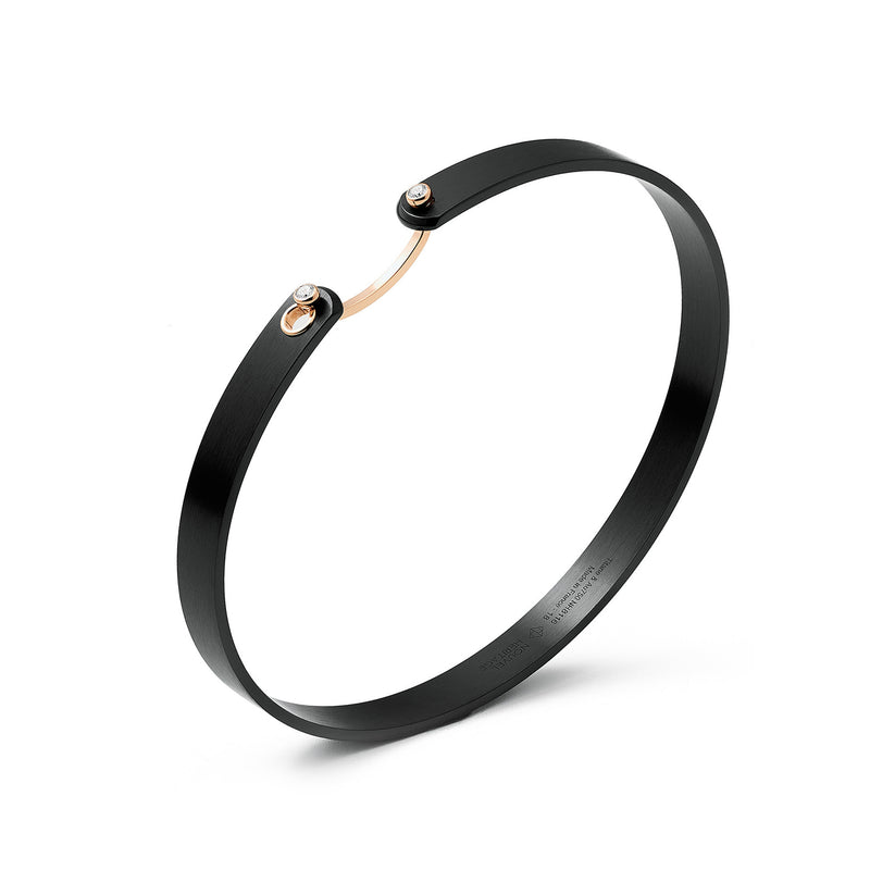 'His' Black Titanium Bangle