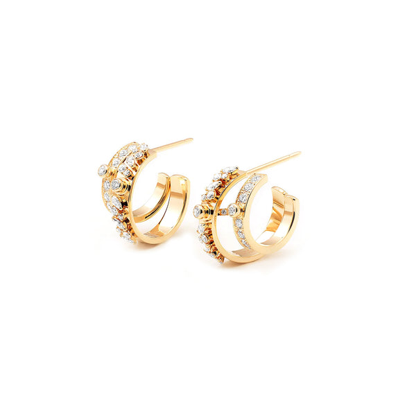 Under The Stars Diamond Hoops