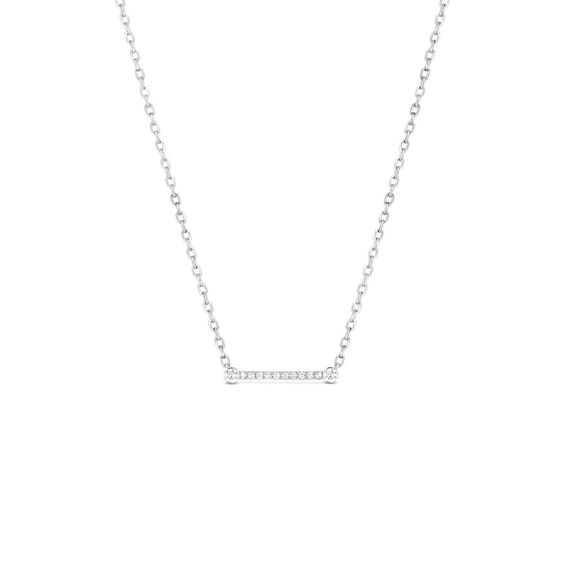 Business Meeting Diamond Bar Necklace