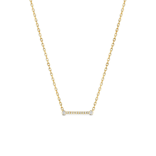 Business Meeting Diamond Bar Necklace