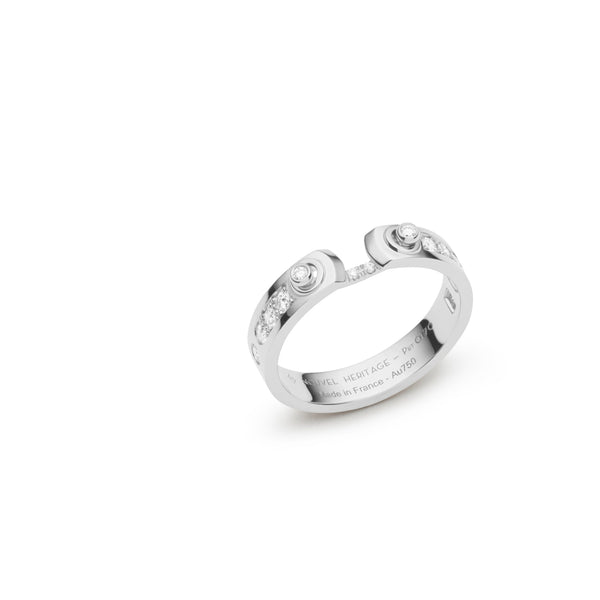White Gold Tuxedo Ring