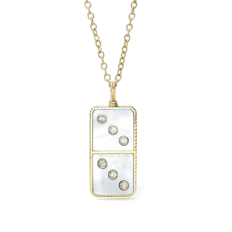 Mother Of Pearl Domino Necklace