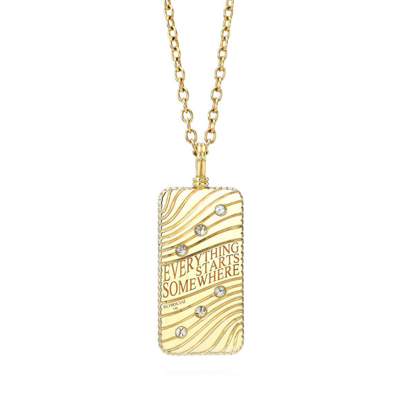 Mother Of Pearl Domino Necklace