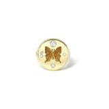 Butterfly Signet Ring