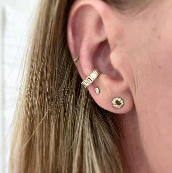 Micro Pave Halo Stud