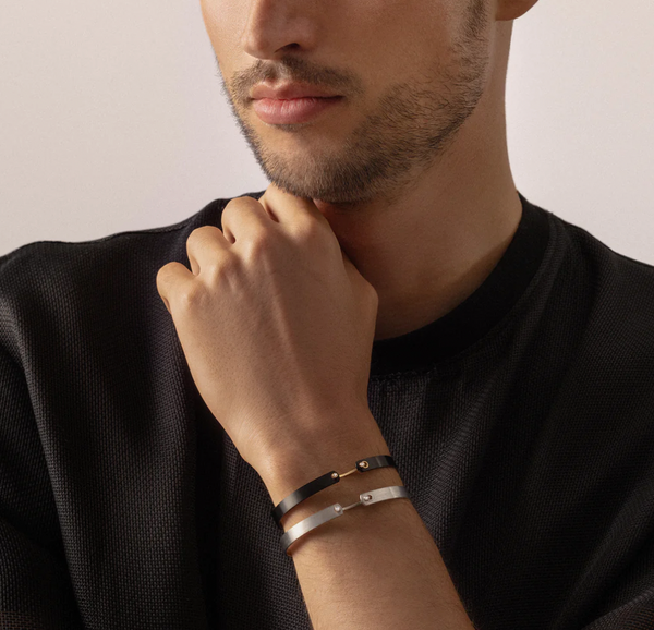 'His' Black Titanium Bangle