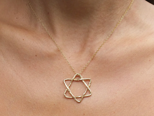 Star Of David Willow Necklace