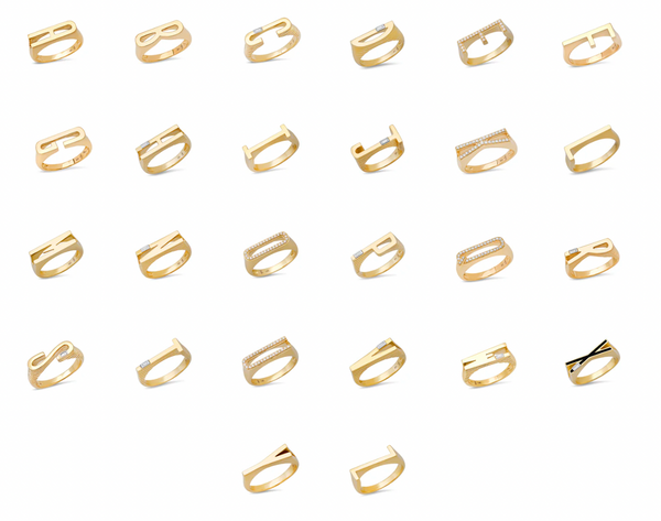 Classic Ring Initial "O"