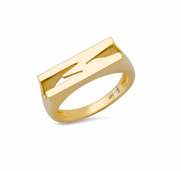 Classic Ring Initial "O"
