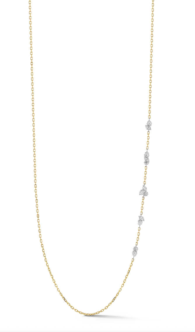 Posey Two Tone Single Station Necklace